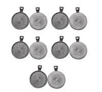 Piceioep Portalámparas reutilizables de aleación de zinc para pulseras hechas a mano collares colgantes antiguos accesorios de exhibición de joyas Accesorios de fabricación de joyas, talla única, como