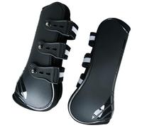 Piceioep Protector de Peso para Patas de Caballo, absorción de Impacto, Bota para tendón de Caballo, Protector de Pierna para Montar a Caballo, Bota para tendón de Carcasa de PU Ajustable Duradera