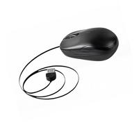 Piceioep Ratón con Cable retráctil, ratón de Bolsillo pequeño, Viaje básico con Cable para Juegos, Accesorios para Ordenador portátil, ergonómico