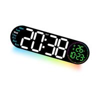 Piceioep Reloj digital LED de pared