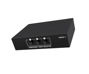 Piceioep Selectores Transparentes Conmutador de Entrada de 3 Puertos Durabilidad Construcción metálica para Entretenimiento en hogar Conmutador de vídeo multidispositivo Que Ahorra Espacio