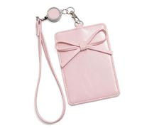 Piceioep Soporte para Tarjetas fotográficas Popular Coreano con Llavero, Funda para Tarjetas fotográficas con Lazos Dulces, Protector para Tarjetas de crédito, Protector para Tarjetas de Regalo