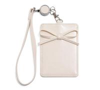 Piceioep Soporte para Tarjetas fotográficas Popular Coreano con Llavero, Funda para Tarjetas fotográficas con Lazos Dulces, Protector para Tarjetas de crédito, Protector para Tarjetas de Regalo