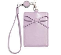 Piceioep Soporte para Tarjetas fotográficas Popular Coreano con Llavero, Funda para Tarjetas fotográficas con Lazos Dulces, Protector para Tarjetas de crédito, Protector para Tarjetas de Regalo