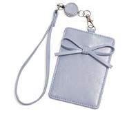 Piceioep Soporte para Tarjetas fotográficas Popular Coreano con Llavero, Funda para Tarjetas fotográficas con Lazos Dulces, Protector para Tarjetas de crédito, Protector para Tarjetas de Regalo