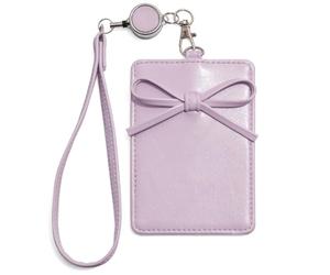 Piceioep Soporte para Tarjetas fotográficas Popular Coreano con Llavero, Funda para Tarjetas fotográficas con Lazos Dulces, Protector para Tarjetas de crédito, Protector para Tarjetas de Regalo