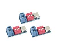 Piceioep Tablero de activación de Fregadero Tipo C con interruptores Dip de 3 Posiciones para Control preciso de voltajes Módulo de señuelos de Carga rápida de hasta 20V