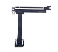 Piceioep Tarjeta de Cable Adaptador en ángulo Recto PCIe pequeño Profesional a PCIE3.0 en ángulo Recto para Accesorios de Redes de computadoras Cable de extensión PCIE