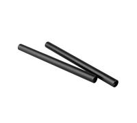 Piceioep Varilla guía de cámara de Tubo de Resistencia, 1 par, 15mm, con Extremos roscados, 30cm, para fijación Segura a Plataformas de Hombro, Varilla de Estudio
