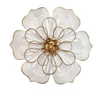 Decoración de pared de flores de metal, escultura floral rústica moderna de 8.3 pulgadas, hierro envejecido para colgar en la pared, decoración del hogar, obras de arte para interiores, cocina,