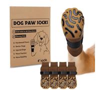 PICK FOR LIFE 2 pares de calcetines antideslizantes para perros con cierre de velcro ajustable para el interior
