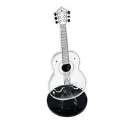 Pick Holder, Clear Acrylic Stand Holders, 3.54x3.54x9.06 Inches, Decorative Guitar Picks Storage, Stylish Music Shelf Accent for Study Room and Bedroom, Transparent
