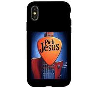 Pick Jesus Guitarra Músico Carcasa para iPhone X/XS