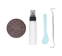 Pick Rock para la Ansiedad, Piedra Redonda Plana DIY Alivio Relajante Pick Rock Toy con Varilla Agitadora y Gancho para Adultos, Adolescentes y Niños (látex blanco)