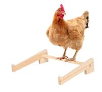 Pick Stand | Soporte de madera para pollos domésticos | Asiento de pollo | Bajo pollo Wood 33 x 26,5 x 7,5 cm para establos, cajas de cría, entrenamiento de pollitos y entrenamiento de equilibrio