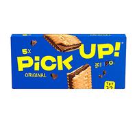 PiCK UP Original - Barras de galletas - Pack de 5-2 galletas con tablero de chocolate con leche crujiente (5 x 28 g)