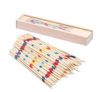 Pick Up Sticks, 31 Pieces Classic Pickup Sticks, Classic Wooden Thin Pick