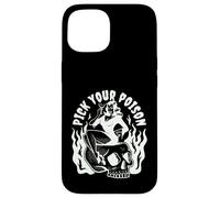 Pick Your Poison Pin Up Devil Woman - Flash de Tatuaje Tradicional Carcasa para iPhone 15