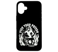 Pick Your Poison Pin Up Devil Woman - Flash de Tatuaje Tradicional Carcasa para iPhone 16 Plus