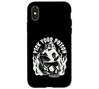 Pick Your Poison Pin Up Devil Woman - Flash de Tatuaje Tradicional Carcasa para iPhone X/XS