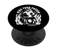 Pick Your Poison Pin Up Devil Woman - Flash de Tatuaje Tradicional PopSockets PopGrip Adhesivo