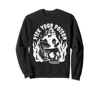 Pick Your Poison Pin Up Devil Woman - Flash de Tatuaje Tradicional Sudadera