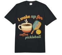 Pickball Vintage I Wake Up for Cofee Groovy Pickleball Divertido Comfort Colors Adult Heavyweight T-Shirt