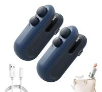 Pickelect Mini Bag Sealer with Cutter and Magnet, Portable Snack Plastic Bag Heat Sealing Machine, for Snacks Vegetable Fresh Storage(Blue,2PCS)