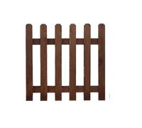 Picket Fence Cutout Unfinished Wood Home and Garden Decor Country Decor Farm House Freestanding Fencing Borders valla jardin(Bruin,50 * 40cm)