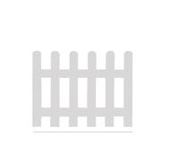Picket Fence Cutout Unfinished Wood Home and Garden Decor Country Decor Farm House Freestanding Fencing Borders(Weiß,50 * 20cm)