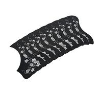 Pickguard, 10 piezas de PVC de uva con diseño de guitarra de Scratch Guard para banda de guitarrista (plata)
