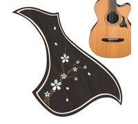 Pickguard de guitarra acústica, Pickguard para la guitarra | Pegatina de rascar para instrumento de cuerda | Pickguard de protección resistente a la lágrima vintage para la interpretación del escenari