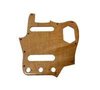 Pickguard de guitarra de madera maciza de 10 agujeros, reemplazo de placa de rascar de madera de 3,1 mm de grosor con tornillo de montaje(A)