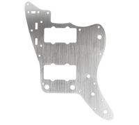 Pickguard de guitarra eléctrica Placa de rasguño 13 Holeros Guitarra de aluminio Guitarra Anti Scratch Guard Plate Part para Jazzmaster Squier Classic Vibe Style Guitarras (Negro) (Oro) (Plata