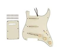 Pickguard Guitar Scratch Plate Guardias cargadas con placa de cubierta trasera para accesorios de guitarra eléctrica Instalación fácil Materiales duraderos Better calidad de (Blanco)