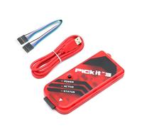 PICKIT 3 Kit3 Programador PIC AYWHP Microcontrolador Programador Emulador Cable USB para PC Programación, solución de Problemas y Desarrollo de Software y Hardware