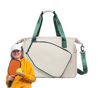 Pickle Ball - Bolsa de hombro para hombre, bolsa de hombro deportiva, gruesa e impermeable, con soporte para botellas, compartimento para zapatos, espaciosa para el trabajo, entrenamiento, viajes