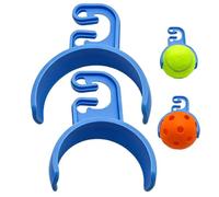 Pickle Ball Holder Clip, Lightweight Heavy Duty Storage, 6 pulgadas Fence Edge Organizer with Quick Connect Hooks, Steel Frame with Portable Design, Court Accessory for Outdoor Travel Backyard