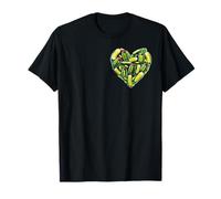 Pickle Heart Funny Dill Lover Canning Cucumber Humor Pocket Camiseta