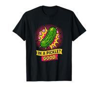 Pickle In A Pickle Good Comic Pop-Art Juego de Palabras Humor Cómic Camiseta