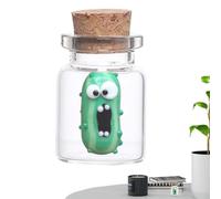 Pickle Jar Cucumber Ornament Mini Funny Mood Booster Handmade