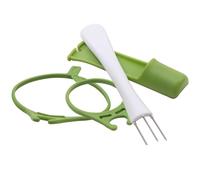 Pickle Jar Fork - Pickle Grabber Tool for Glass Pickle Picker for the Glass | Utensilio de cocina Pepinillo para aceitunas | Herramienta de agarre de tenedor de oliva con mango largo para el hogar