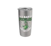 Pickle Lover Pepino Gimnasio Encurtidos Vegetales Fitness Vegano Vaso térmico de acero inoxidable de doble pared