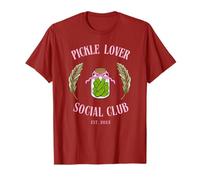 Pickle Lover Social Club Funny Foodie Diseño de Tarro estético Camiseta