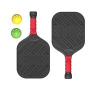 Pickle Paddle - Juego de 2 pelotas de pickle, juego portátil de 2 piezas con diseño elástico alto, raqueta de pelota deportiva con mango antideslizante, superficie de fibra de vidrio para hombres