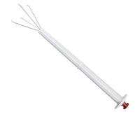 Pickle Picker - 20cm 4 Prongs Pick Up Tool | Picking Pickles For Kitchens, Restaurants, Hotels, Bakeries, Delicatessens | 20x2.5x1.25cm Stainless Steel And PVC, For Picking Peppers From Jars, Narrow-M