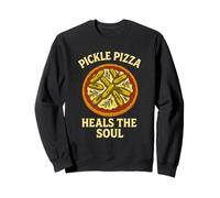 Pickle Pizza Sana El Alma Divertido Retro Foodie Eneldo Pickle Sudadera