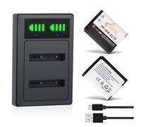 Pickle Power 2 Unidades EN -EL19 Batería y Cargador para Nikon Coolpix W150 A100 S33 S6900 S3700 S2800 S3600 S6800 S4400 S6600 S6500 S2700 S3200 S3300 S6400 S4200 S2600 S3100 S 3400 S3500 S4100