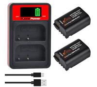 Pickle Power DMW-BLK22 Batería y Cargador de batería Dual para cámara Panasonic Lumix DC-S5, DC-S5 II, DC-S5 IIX, DC-S5K DC-S5GK DC-GH6, S5M2, S5M2X, GH5M2 (2 Unidades)