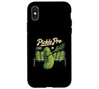 Pickle Pro Funny Tennis Player Dill Pickle Graphic Carcasa para iPhone X/XS